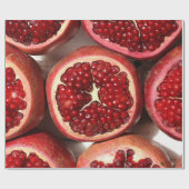 Juicy Pomegranate Fruit Cadeaupapier (Vlak)