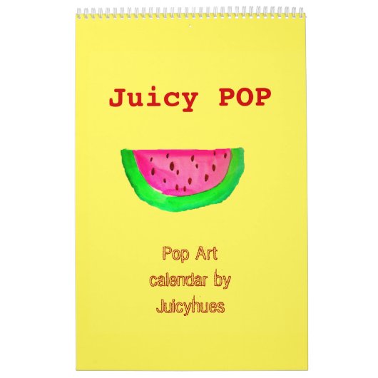 Juicy POP Pop Art kalender door Juicyhues (Hoes)