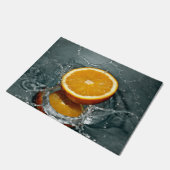 Juicy-positief sinaasappel voor vitamine stemming deurmat (Schuin)