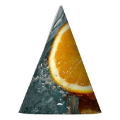 Juicy-positief sinaasappel voor vitamine stemming feesthoedjes (Links)