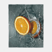 Juicy-positief sinaasappel voor vitamine stemming fleece deken (Voorkant)