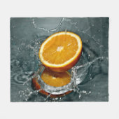 Juicy-positief sinaasappel voor vitamine stemming fleece deken (Voorkant (Horizontaal))