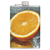 Juicy-positief sinaasappel voor vitamine stemming heupfles (Voorkant)