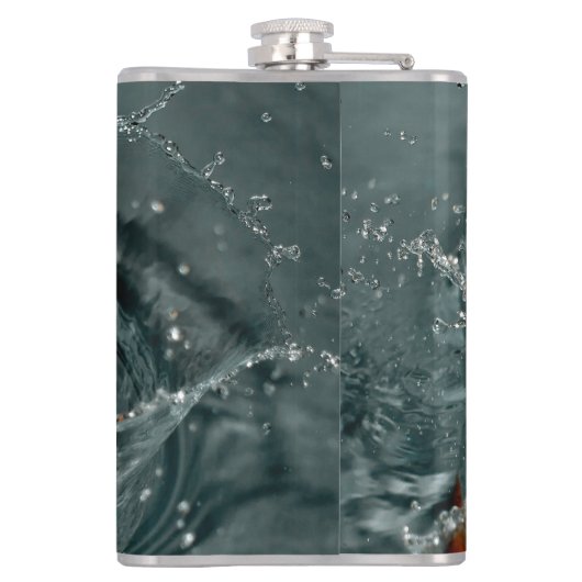 Juicy-positief sinaasappel voor vitamine stemming heupfles (Achterkant)