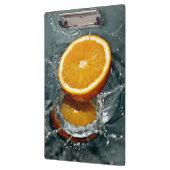 Juicy-positief sinaasappel voor vitamine stemming klembord (Links)