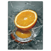 Juicy-positief sinaasappel voor vitamine stemming klembord (Achterkant)