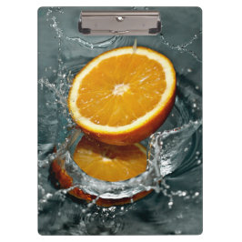 Juicy-positief sinaasappel voor vitamine stemming klembord