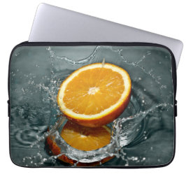 Juicy-positief sinaasappel voor vitamine stemming laptop sleeve
