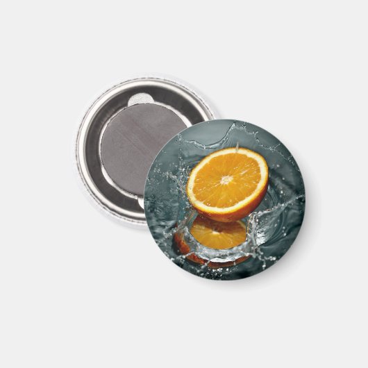 Juicy-positief sinaasappel voor vitamine stemming magneet (Voorkant / Achterkant)