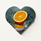 Juicy-positief sinaasappel voor vitamine stemming notitieboek (Achterkant)