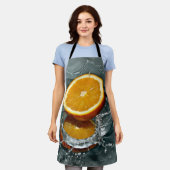 Juicy-positief sinaasappel voor vitamine stemming schort (Gedragen)