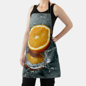 Juicy-positief sinaasappel voor vitamine stemming schort (Insitu)