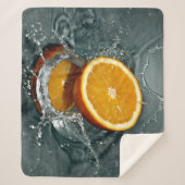 Juicy-positief sinaasappel voor vitamine stemming sherpa deken (Voorkant)