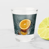 Juicy-positief sinaasappel voor vitamine stemming shot glas (Voorkant)
