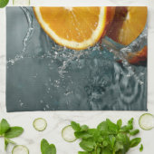 Juicy-positief sinaasappel voor vitamine stemming theedoek (Gevouwen)