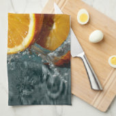 Juicy-positief sinaasappel voor vitamine stemming theedoek (Quarter Fold)