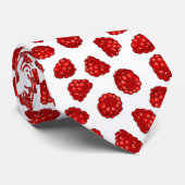 Juicy raspberries stropdas (Opgerold)