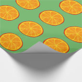 Juicy Realistic Oranje Slices Cadeaupapier (Hoek)