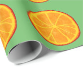 Juicy Realistic Oranje Slices Cadeaupapier (Rol Hoek)