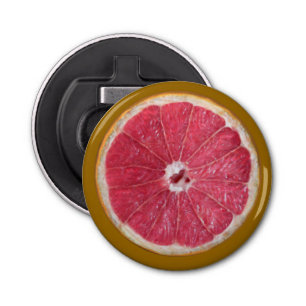 Juicy Red Grapefruit Button Flesopener