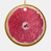 Juicy Red Grapefruit Keramisch Ornament (Achterkant)