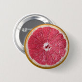 Juicy Red Grapefruit Ronde Button 5,7 Cm (Voorkant /achterkant)