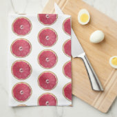 Juicy Red Grapefruit Theedoek (Quarter Fold)