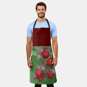 Juicy Red Raspberries Schort (Gedragen)