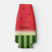 Juicy Red Watermelon gepersonaliseerd Flesjeskoeler (Voorkant)