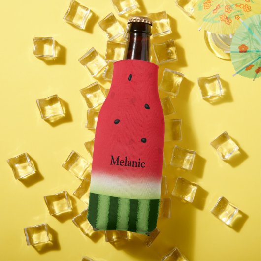 Juicy Red Watermelon gepersonaliseerd Flesjeskoeler (Insitu Zomer)
