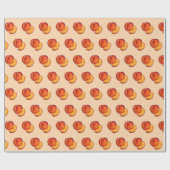 Juicy Ripe Summer Peach Georgia Peaches Fruit Cadeaupapier (Vlak)