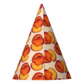 Juicy Ripe Summer Peach Georgia Peaches Fruit Feesthoedjes (Achterkant)