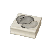 Juicy Ripe Summer Peach Georgia Peaches Fruit Rubberstempel (Stempel)