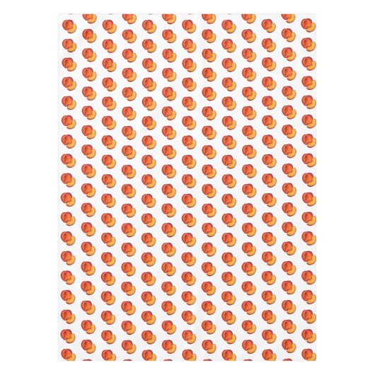 Juicy Ripe Summer Peach Georgia Peaches Fruit Tafelkleed (Voorkant)