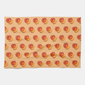 Juicy Ripe Summer Peach Georgia Peaches Fruit Theedoek (Horizontaal)