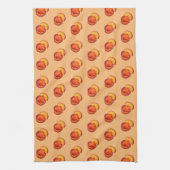 Juicy Ripe Summer Peach Georgia Peaches Fruit Theedoek (Verticaal)