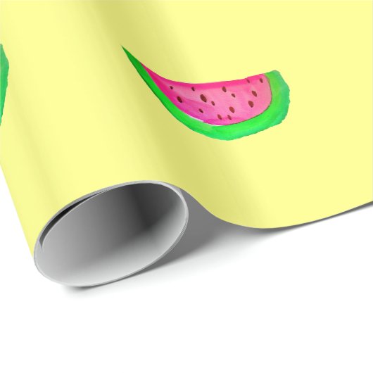 Juicy roze watermeloen cadeaupapier (Rol Hoek)
