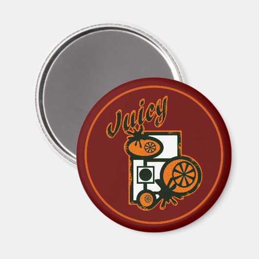 Juicy Sinaasappels Magneet (Voorkant / Achterkant)