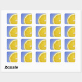 Juicy Slice of Lemon Vierkante Sticker (Vel)