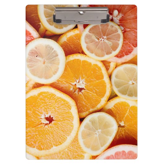 Juicy Sliced Citrus Fruits Klembord (Voorkant)