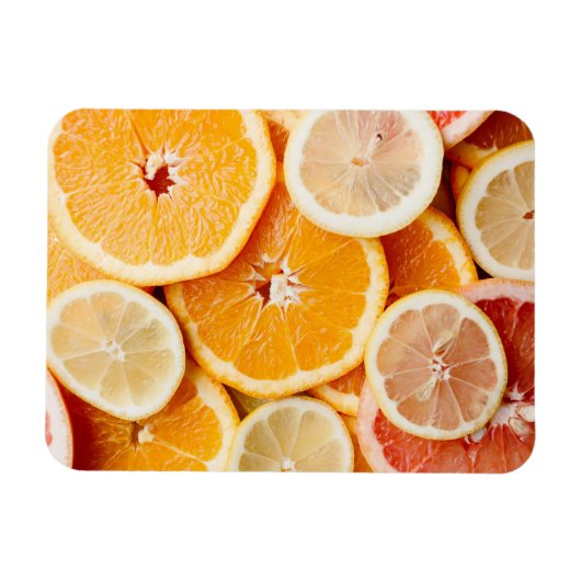 Juicy Sliced Citrus Fruits Magneet (Horizontaal)