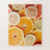 Juicy Sliced Oranje Citrus Fruits Legpuzzel (Verticaal)