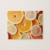 Juicy Sliced Oranje Citrus Fruits Legpuzzel (Horizontaal)