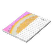 Juicy splash of oranje notitieblok (Linkerzijde)