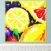 Juicy Stars en Fruity Skies. Bestel nu Canvas Afdruk (Insitu (Houten vloer))
