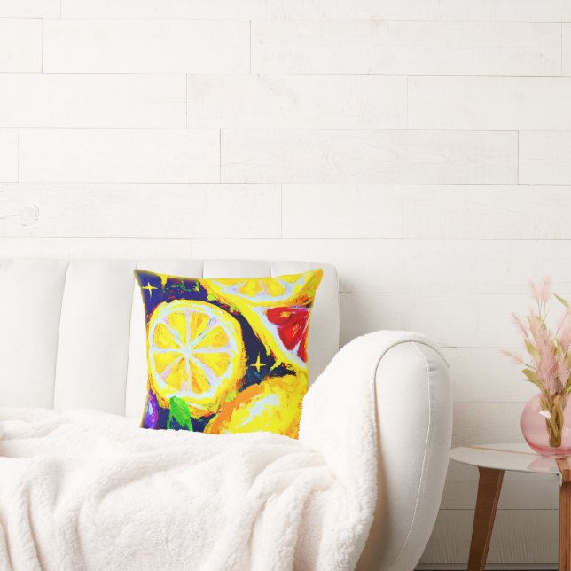 Juicy Stars en Fruity Skies. Bestel nu Kussen (Bank)