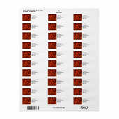 Juicy Strawberries Adresetiketten Etiket (Full Sheet)