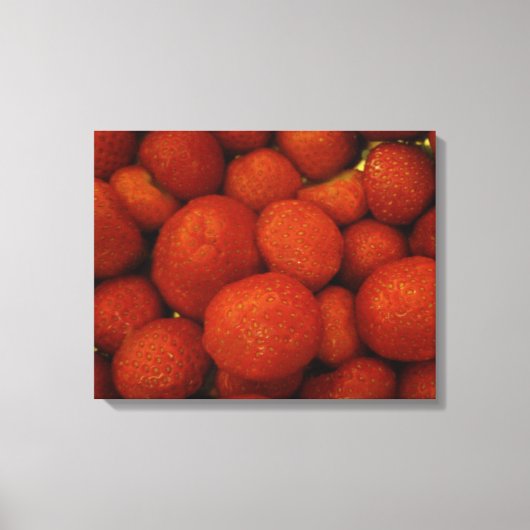 Juicy Strawberries Canvas afdrukken (Voorkant)