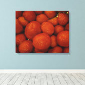 Juicy Strawberries Canvas afdrukken (Insitu (Houten vloer))