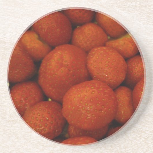 Juicy Strawberries Onderzetters (Voorkant)